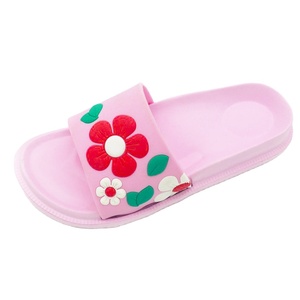 Fantasia di alta qualità di disegno del fiore della ragazza pantofole con il sostegno di arco della spiaggia all'aperto scivolo <span class=keywords><strong>sandali</strong></span> per la donna di vibrazione piatto <span class=keywords><strong>infradito</strong></span> pantofola - Product Image 1