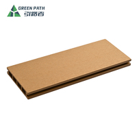 Planches de terrasse composites WPC à emboîtement double face, imperméables, résistantes à la décomposition, anti-moisissures et isolantes thermiquement pour aménagements commerciaux