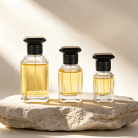 Flacon de parfum de 100 ml avec boîte, vide, rechargeable, contenant en verre de luxe pour parfum personnalisé, impression de logo personnalisée