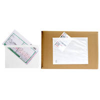 Enveloppes transparentes épaisses personnalisées auto-adhésives pour liste de colisage sacs fermés avec pochette d'expédition pour bordereaux d'emballage facture