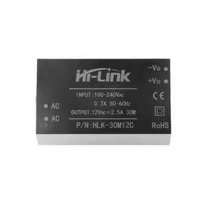 Module d'alimentation régulée isolé AC-DC Hi-Link 220V vers 12V 2.5A 30W avec circuit EMC intégré HLK-30M12C - Product Image 1