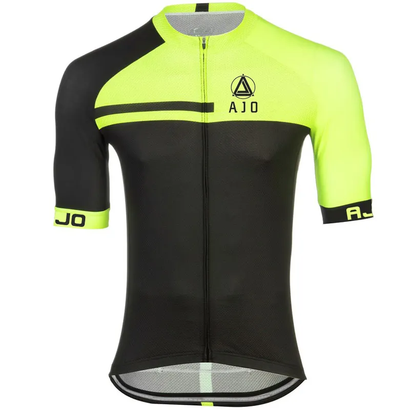 Men's Cycling Jerseys Tops Biking Shirts Short Sleeve Bike Clothing Full Zipper Bicycle Jacket with Pockets
