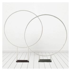<b>Wedding</b> Arch <b>Backdrop</b> <b>Stand</b> Adjustable Size Aluminum Alloy Frame Easy Setup Floral Balloon Arch for Birthday Ceremony Drape - Product Image 1