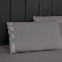 Ensemble de draps brodés en tissu brossé 100% polyester, multicolores pour la chambre à coucher, vente en gros, personnalisable