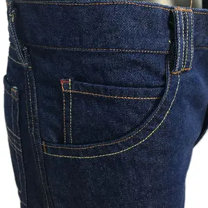 Calça jeans masculina em jeans, resistente a chamas, azul 11.5oz