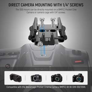 ตัวยึด SSD ที่ยึดแบบ neewer พร้อมสายยึดแบบฐานเย็น1.6 "-2.6" สำหรับ Samsung T5 T7 SSD SanDisk ที่เข้ากันได้กับ smallrig - Product Image 4