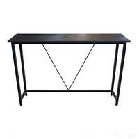 Table de console pour canapé, table étroite pour entrée, pour salon, chambre à coucher, montage facile, gris anthracite et noir encre