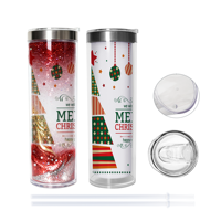 Gobelet à sublimation à double paroi en acier inoxydable de 20 oz, intérieur en plastique, extérieur en acier inoxydable, avec trou pré-percé, fabriqué en usine d'origine