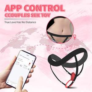 Vendita calda vibratore da donna con collant Strap-On con APP telecomando per massaggio vaginale clitorideo BDSM <span class=keywords><strong>Sex</strong></span> Toys - Product Image 5
