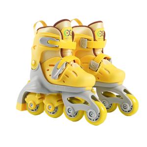 Patins à roulettes multifonctionnels réglables pour filles <span class=keywords><strong>Roues</strong></span> doubles simples Lumières clignotantes exclusives transfrontalières PU pour enfants - Product Image 4