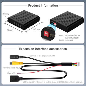 <span class=keywords><strong>Adattatore</strong></span> Bluetooth/WiFi Automatico per <span class=keywords><strong>Specchietto</strong></span> Retrovisore Wireless con Sistema Android CarPlay per Mercedes-Benz NTG 6.0 MBUX 2019+ - Product Image 3