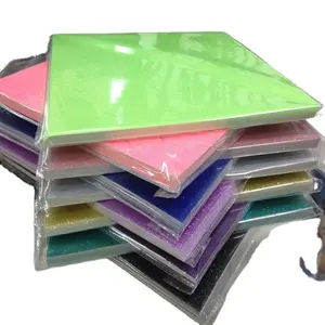 Cartoncino glitterato colorato di alta qualità 12 "* 12" carta glitterata