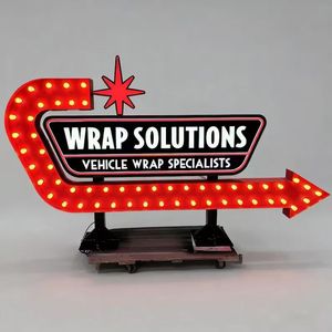 Letrero de Neón Metálico Americano Creativo Personalizado, Letras Iluminadas para Montar en la Pared, Multicolor, Certificado CE, Decoración Vintage para Restaurante o Bar - Product Image 3