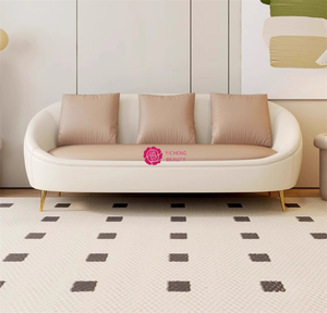 Yicheng belleza venta al por mayor tienda de belleza peluquería recepción sofá sala de espera sofá pequeño con precio barato - Product Image 4