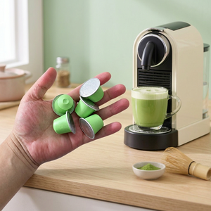 Cápsulas de Matcha Ceremonial Puro Compatibles con Cafeteras Dolce Gusto, Cápsulas de Té Verde Orgánico Saludable - Product Image 1