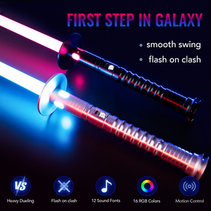 ดาบไลท์เซเบอร์ LGTsaber รุ่น Katana RGB / Neopixel สไตล์ซามูไร ด้ามโลหะ ดาบเลเซอร์ พร้อมเสียงแบบกำหนดเอง แกว่งได้อย่างราบรื่น เหมาะสำหรับคอสเพลย์และการต่อสู้ - Product Image 1