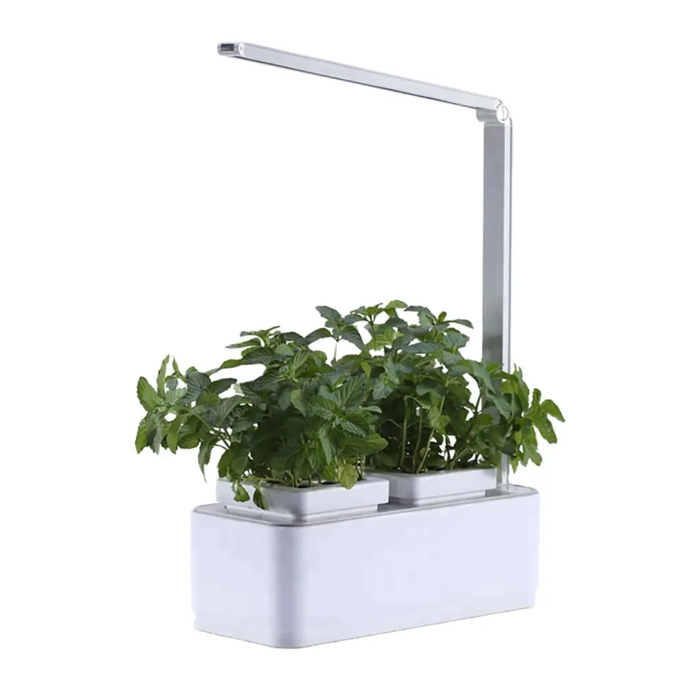 Home Decorating Vegetable Indoor Self Watering Led Hydroponic Garden Smart Flower Pots