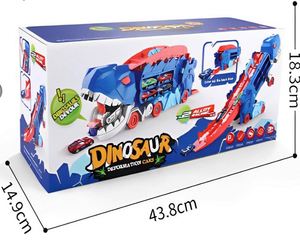 Coche de Carreras Excavador de Juguete Fundido a Presión, Miniatura Todoterreno con Ruedas de Hierro, Juguete Hot Wheels Dinosaur Chase para Niños, Modelo Metálico Fundido a Presión - Product Image 5