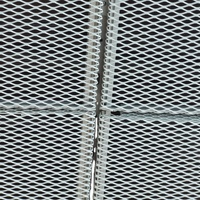 Panneau de plafond suspendu en maille métallique expansée en acier et aluminium, motif losange, pour achats en ligne sur le site Alibaba