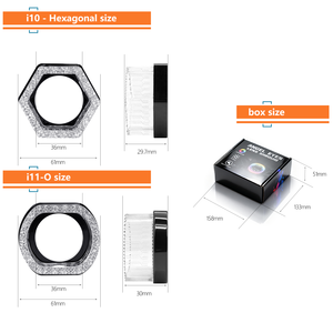 Kit de rétrofit projecteur de phares LED RGB avec anneau <span class=keywords><strong>halo</strong></span> 5D Angel & Hawk Eyes, DRL Switchback, 3/2,5 pouces, contrôle par application, 5-12V 5W - Product Image 6