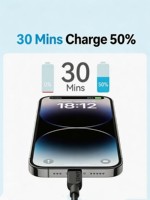 Câble de charge rapide USB-C tressé en nylon Anker 60W PD, résistant à la flexion, câble de remplacement