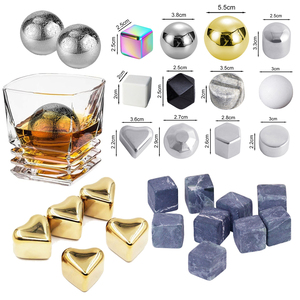 Argent Or Gris Blanc Noir Garde Vos Boissons Froides Pierre à Whisky Réutilisable Pierre à Glace Cube de Glace - Product Image 5