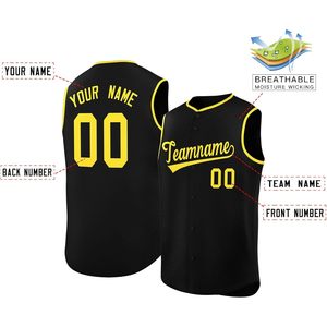 Maillot de baseball personnalisé sans manches pour hommes, nom et numéro cousus, respirant, unisexe, nom de l'équipe adulte 00 - Product Image 4