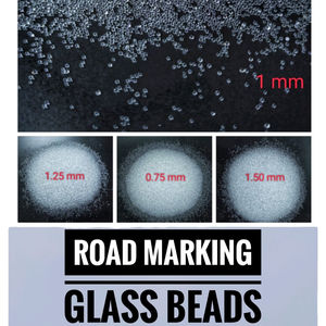 Perles de verre réfléchissantes transparentes de haute qualité sable de verre pour le marquage routier - Product Image 2