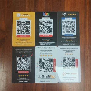 บัตรรีวิว Google Huacheng IoT ชิป NFC Ntag216 144 ไบต์ บัตรธุรกิจพร้อมรีวิวที่ได้รับการยืนยัน - Product Image 3
