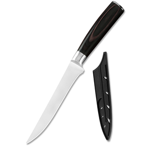 XYj 5.5 Inch Sharp 7Cr17Mov Stainless Steel <strong>Boning</strong> <strong>Knife</strong> Kitchen Wooden <strong>Handle</strong> Fish Fillet <strong>Boning</strong> <strong>Knife</strong> - Product Image 1