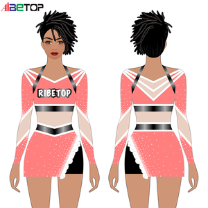 Nouveaux uniformes de pom-pom girl de conception personnalisée pour hommes \/sublimation sport <span class=keywords><strong>homme</strong></span> pom-pom girl avec strass - Product Image 1