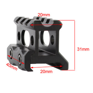 รางนำแบบ CNC ขนาด 20 มม. สำหรับยิงปืนแบบยุทธวิธี 3 ร่อง ทำจากอลูมิเนียมอัลลอยด์ อุปกรณ์เสริมสำหรับการล่าสัตว์กลางแจ้ง - Product Image 5