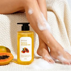 Gel de Ducha de Papaya Personalizado al por Mayor 500ml con Niacinamida, Extracto Refrescante de Papaya, Controla el Exceso de Grasa, Reduce las Imperfecciones, Blanquea - Product Image 3
