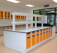 Meuble de laboratoire moderne résistant aux produits chimiques de comptoir Compact Trespa HPL pour poste de travail de laboratoire
