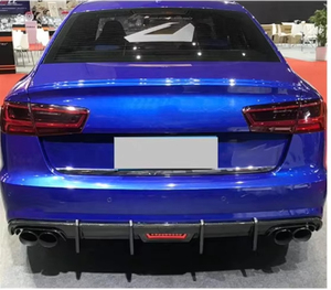 Diffusore in Vera Fibra di Carbonio Stile KB per Paraurti Posteriore <span class=keywords><strong>Audi</strong></span> <span class=keywords><strong>A6</strong></span> S6 C7 C7.5 2012-<span class=keywords><strong>2018</strong></span> - Product Image 5