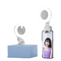 Lampe de remplissage pour téléphone portable à clipser, portable, pour embellir, température de couleur réglable, lampe de beauté pour selfie avec miroir