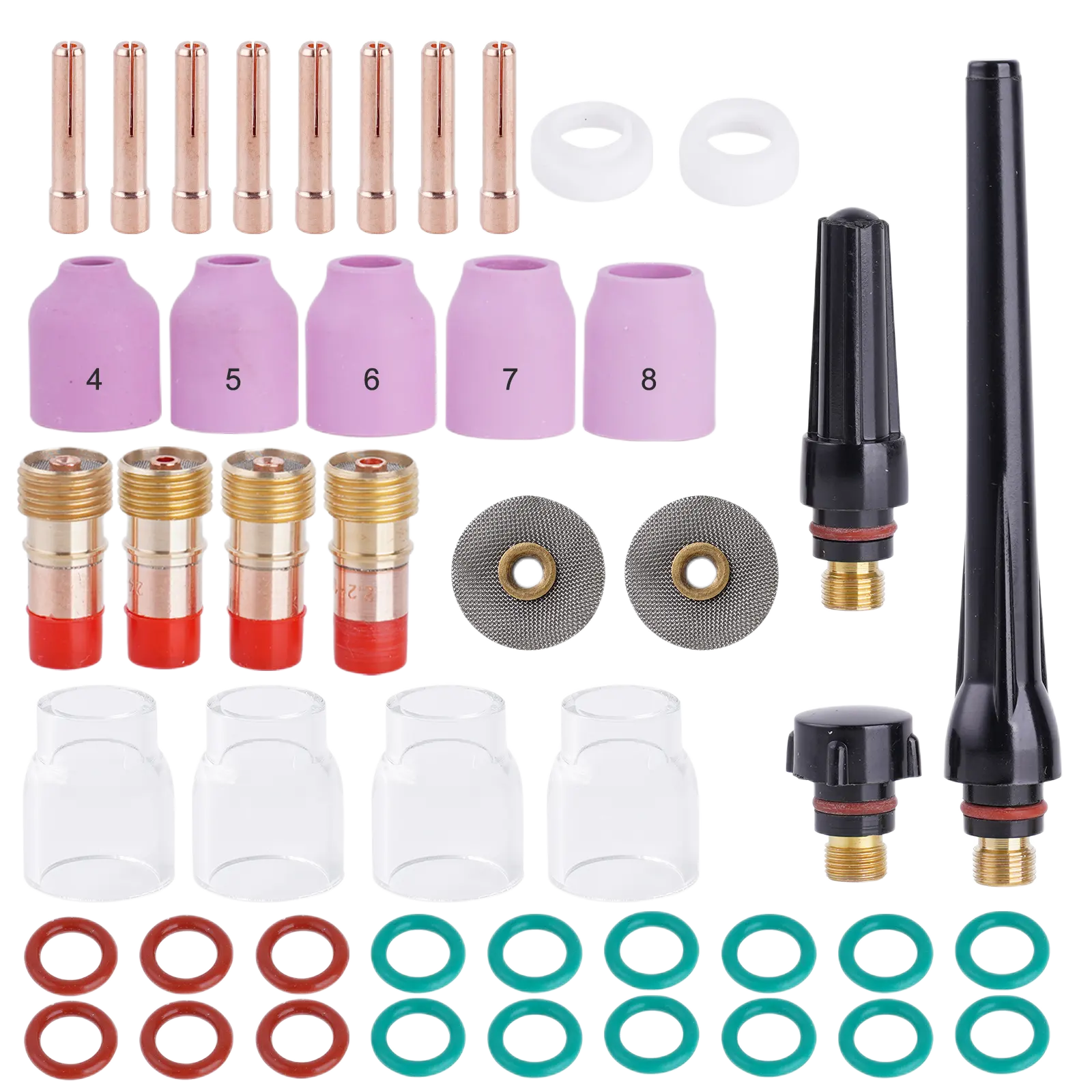 Wanshida Welding SR17/18/26 kit torcia per saldatura tig in vendita accessori tig pezzi di ricambio Wp17/18/26 torcia per saldatura ad Argon