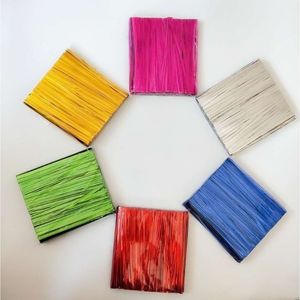 Golden Metallic Twist Ties 8cm Christmas Gift Packaging Sealing <b>Wire</b> Decorative <b>Ribbon</b> For Food Gift Wrapping - Product Image 2