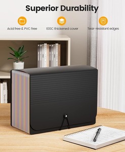 <b>A4</b> Black PP Expanding File <b>Folder</b> 13 Pocket <b>Document</b> Organizer Wallet Legal Size Office School Use - Product Image 3