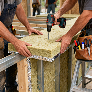 Panel/Losa/Lámina <span class=keywords><strong>de</strong></span> Lana <span class=keywords><strong>de</strong></span> Roca con Certificación ISO, Aislamiento Térmico <span class=keywords><strong>de</strong></span> Lana Mineral Ignífuga - Product Image 6