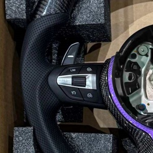 Volante de fibra de carbono morado para <span class=keywords><strong>BMW</strong></span> F30 F10 F80 E60 E90 E92 M3 M4 M5 M6 F01 F11 F20 F22 F31 E70 E71 F15 F16 F82 - Product Image 2