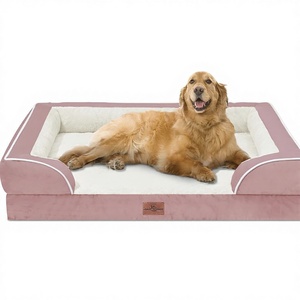 מיטת כלבים אורטופדית גדולה במיוחד, עמידה במים, תומכת, עם כריות נשלפות, ספת כלבים, תחתית נגד החלקה, צורה מלבנית, צבע בהתאמה אישית - Product Image 1