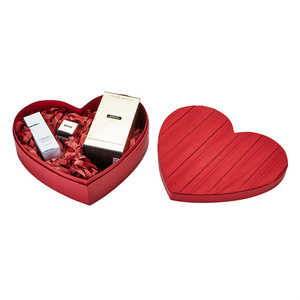 Caja de regalo en forma de corazón ecológica Premium, embalaje Kraft duradero de dos piezas para velas <span class=keywords><strong>Gourmet</strong></span> de Chocolate, materiales reciclados - Product Image 1