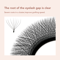 DIYDAY Vente Flash Extensions de cils 8D en forme de W, douces et moelleuses en PBT