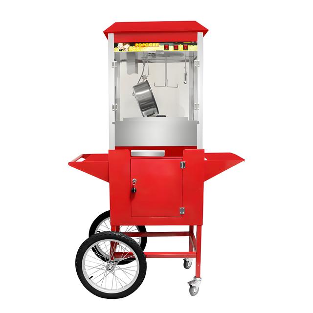 220V Industrial Electric Popcorn Machine Price Commercial Caramel Popcorn Maker Machine Standing Popcorn Machine