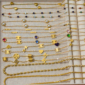 Collar de Moda con Colgante de Acero Inoxidable 316L de Marca de Lujo Personalizada, Chapado en Oro PVD de 14K y 18K, Joyería Fina para Mujer - Product Image 4