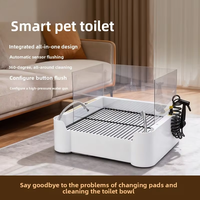 Toilette automatique intelligente de luxe pour chien avec nettoyage par induction et respectueuse de l'environnement pour les chiens de petite et moyenne taille