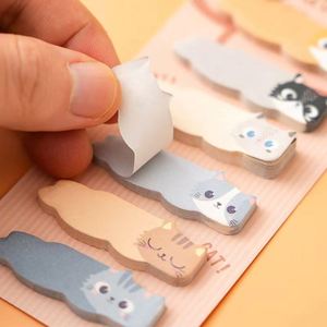 Cute Cat Claw Index <b>Sticky</b> <b>Notes</b> Series Self-Adhesive Memo with Writable Marker Back-to-School Essentials - Product Image 4