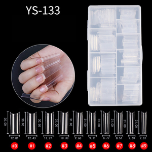 Pas de C courbe XL XXL XXXL Extra Long cercueil carré ongles conseils clair demi-couverture en gros carré ongles conseils - Product Image 2