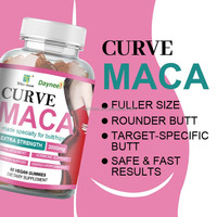 Gummies de Maca Curve pour l'amélioration des fesses et des hanches, vitalité, endurance, énergie, force accrue 3000mg, supplément alimentaire à croquer